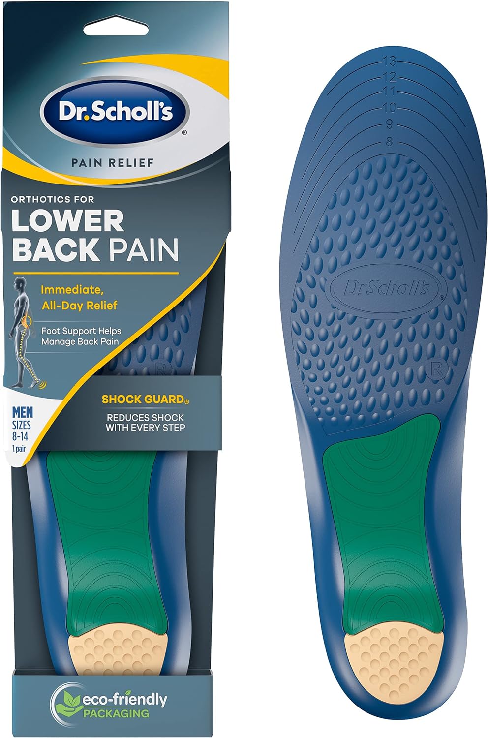 Dr Scholl’s Pain Relief Orthotics for Arthritis Pain for Men 
