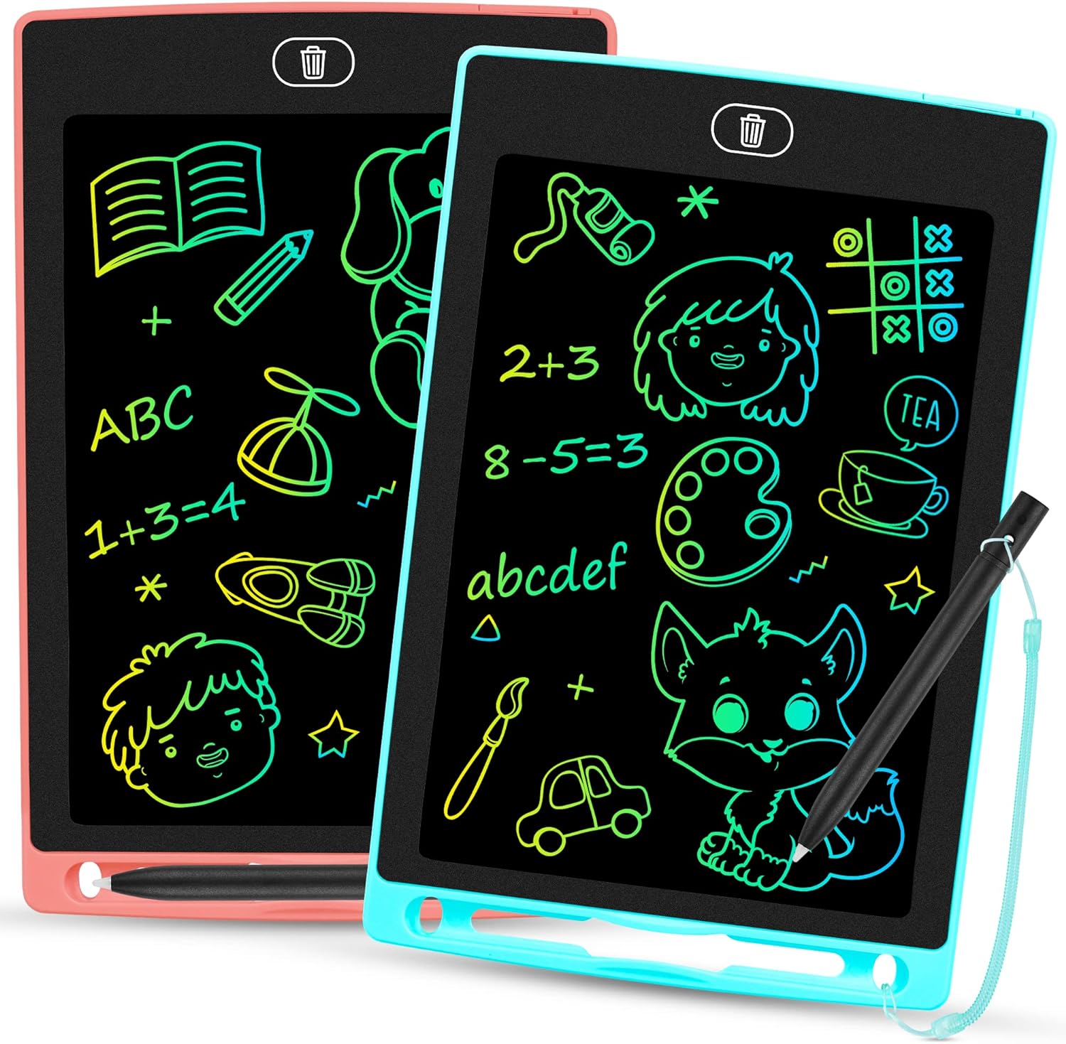 Color : Pink, Size : 8.5 inches LCD Writing Tablet 8.5 Inches LCD Writing Tablet Electronic Writing Drawing Doodle Board Gift for Kids Drawing Tablet for Kids 