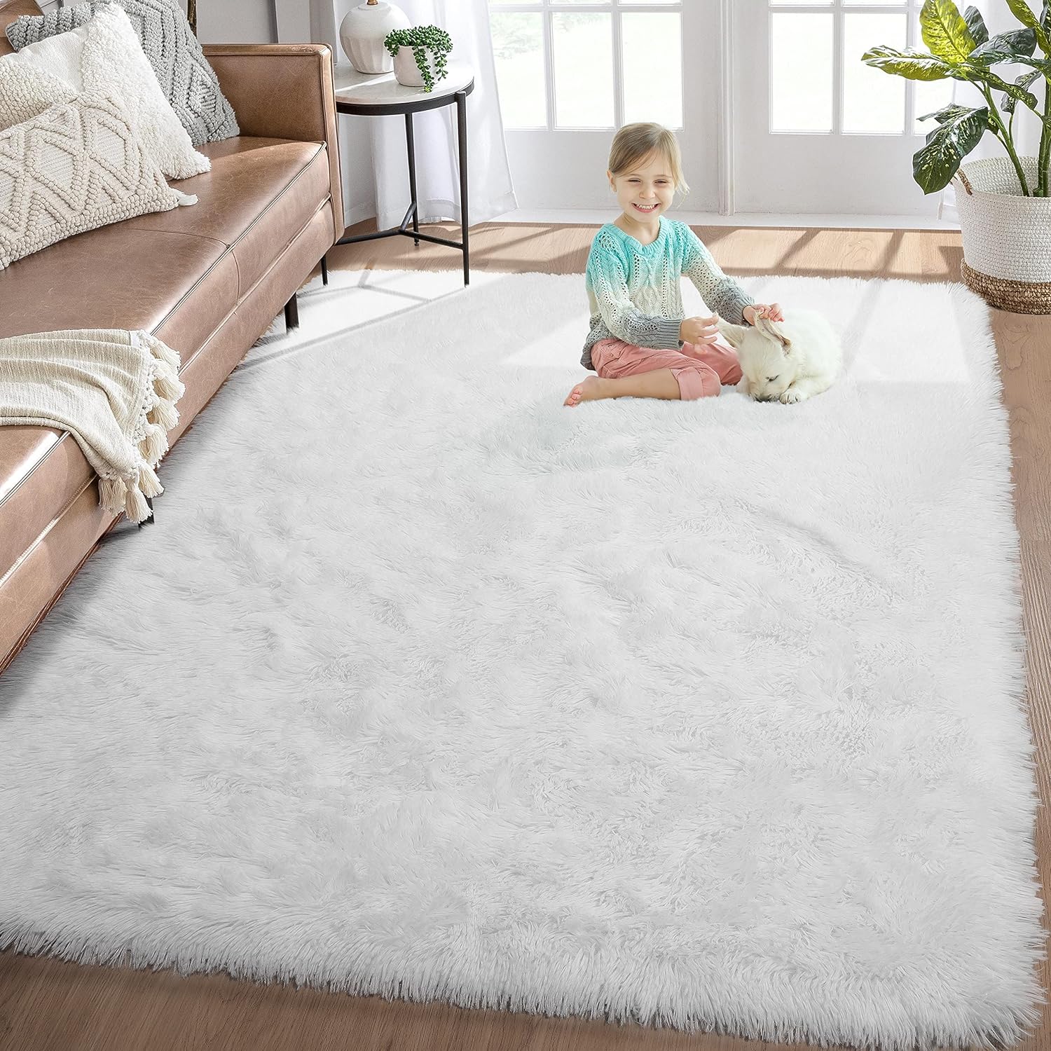 Thicken Fluffy Faux Fur Rug Area Rugs Hairy Soft Shaggy Home Carpet Floor Mats 