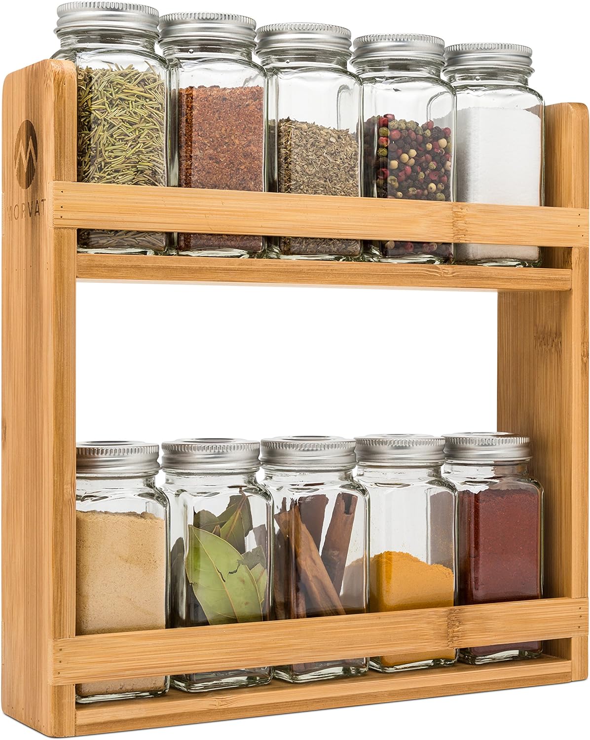Standing Spice Rack,Seasoning jar Makeup Jewelry Dish Storage Organizer Shelf 