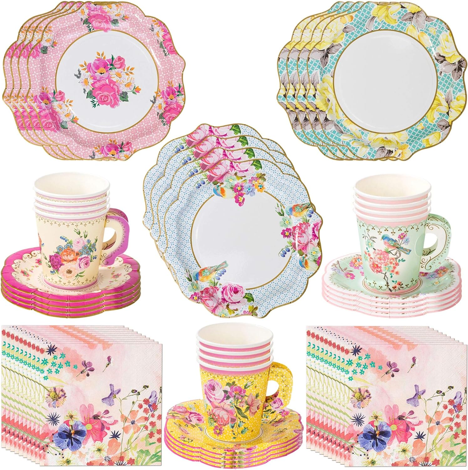 Party Plates Paper Plates Tea Party Plates Birthday Party Plates Wedding Hen Party Girls Baby Shower 12 Pink Plates Birthday Party