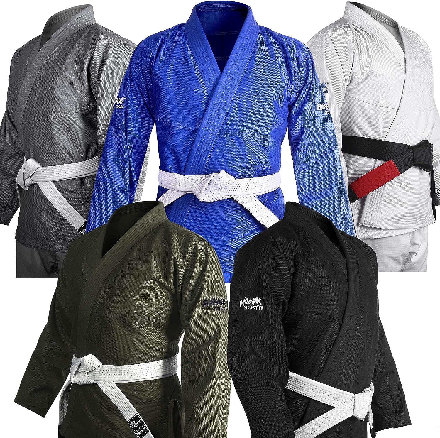 BJJ Gi W/Preshrunk Fabric Adult & Childre Lightweight Brazilian Jiu Jitsu Gi 